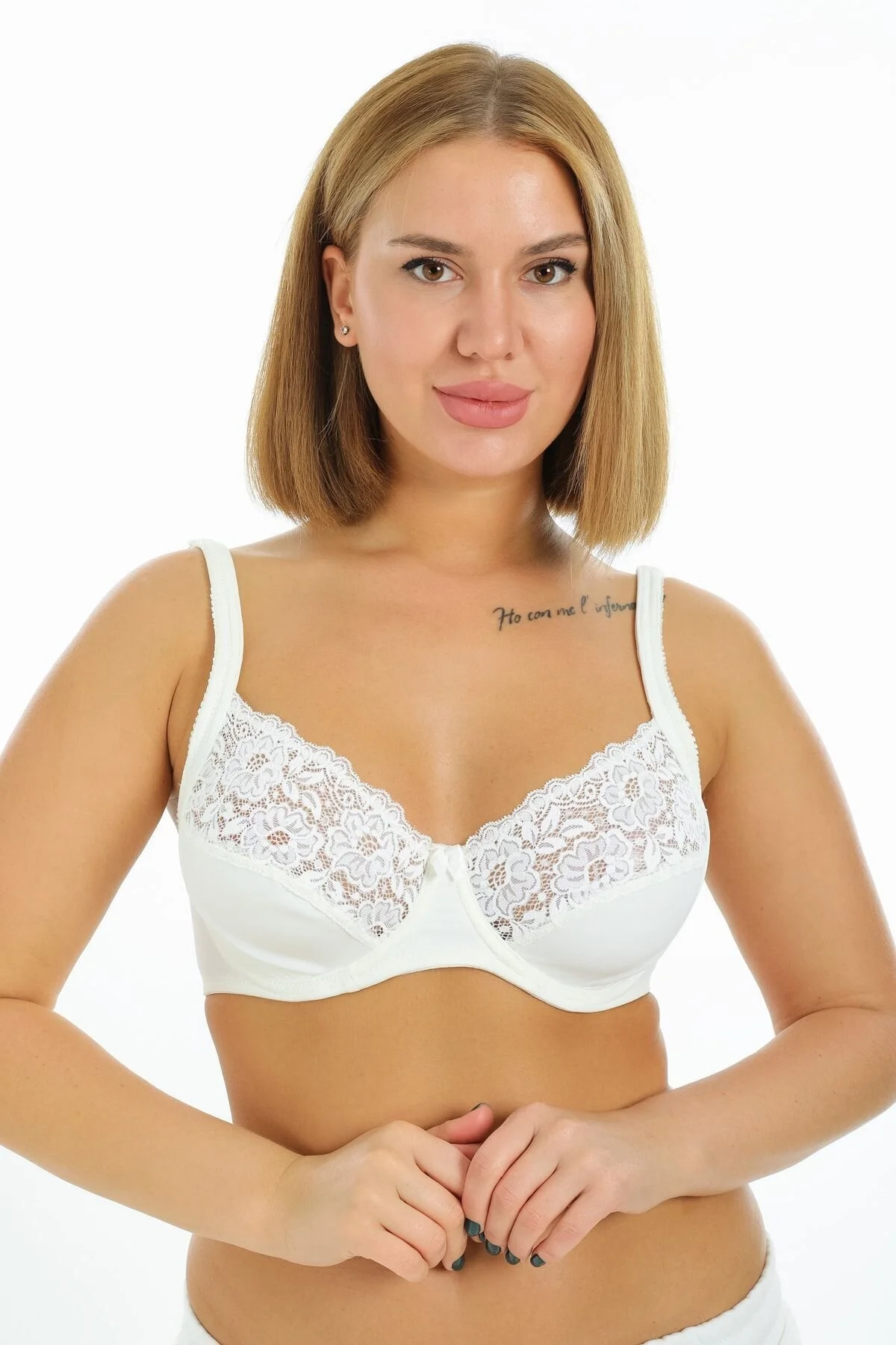 Dantelli Balenli Minimizer Toparlayıcı Sütyen Camilia 42