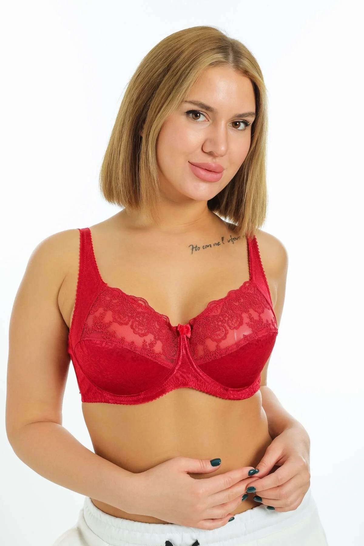 Esnemez Brode Kumaş Dantelli Balenli Minimizer Toparlayıcı Dekolte Sütyen Hürrem 8